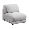 thumbnail image 5 of Devion Furniture 4-Piece Upholstered Velvet & Fabric Modular Sofa in Beige, 5 of 9