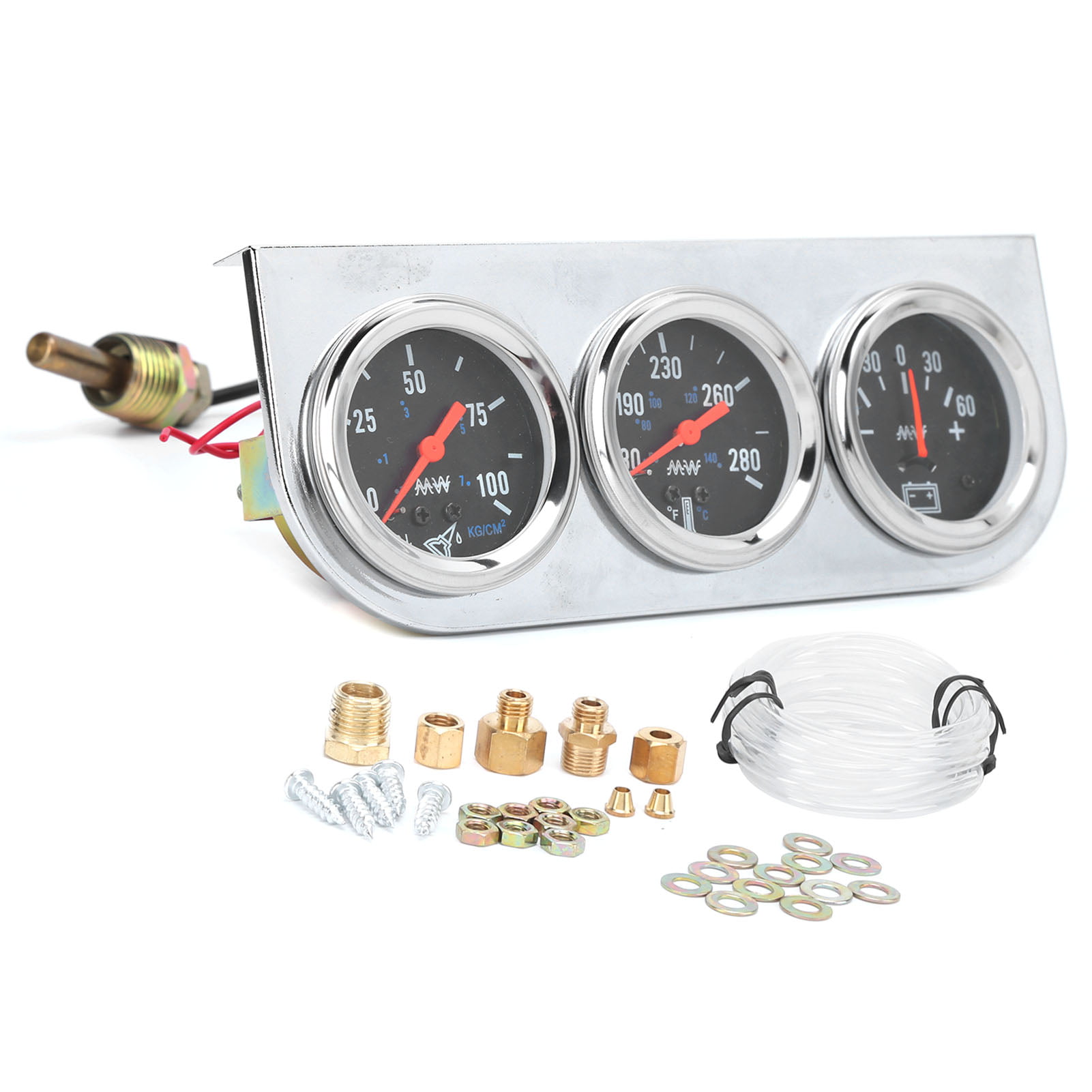 Ammeter Gauge Set Oil Pressure Case Tractor Temperature,Tachometer 