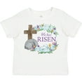 thumbnail image 3 of Inktastic Easter He Has Risen with Cross and Flowers Boys or Girls Toddler T-Shirt, 3 of 5