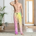thumbnail image 6 of Lsque Fish Scale Print Men's Pajama Pants, Lounge Pant - Comfortable Home Wear,Elastic Waistband, Stylish Design-XX-Large, 6 of 9