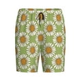thumbnail image 4 of Wukai Daisies Flowers Men’s Short Pajama Pants With Pockets Soft Sleep Pj Shorts for Men-3X-Large, 4 of 6