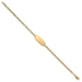 thumbnail image 2 of 14k Yellow Gold Bracelet ID Anchor 8.5 mm 7 in Semi-Solid Oval, 2 of 3