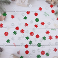thumbnail image 4 of Manualidades de madera Campanas de madera con forma de copo de nieve en rojo, blanco y verde, campanillas de madera navideñas, decoraciones creativas para el hogar, 4 of 5