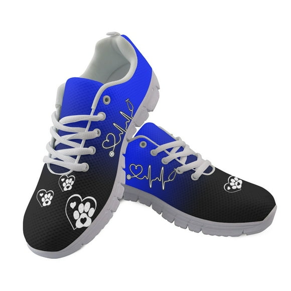 Cute Dog Paw Print Designer Women Casual Shoes Woman Flats Sneakers Summer Female Air Mesh Ladies Walking Running Jogging Shoes