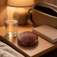 thumbnail image 4 of Pill Organizer 4 Compartment Round Brown Portable Daily Use for Travel, 4 of 7