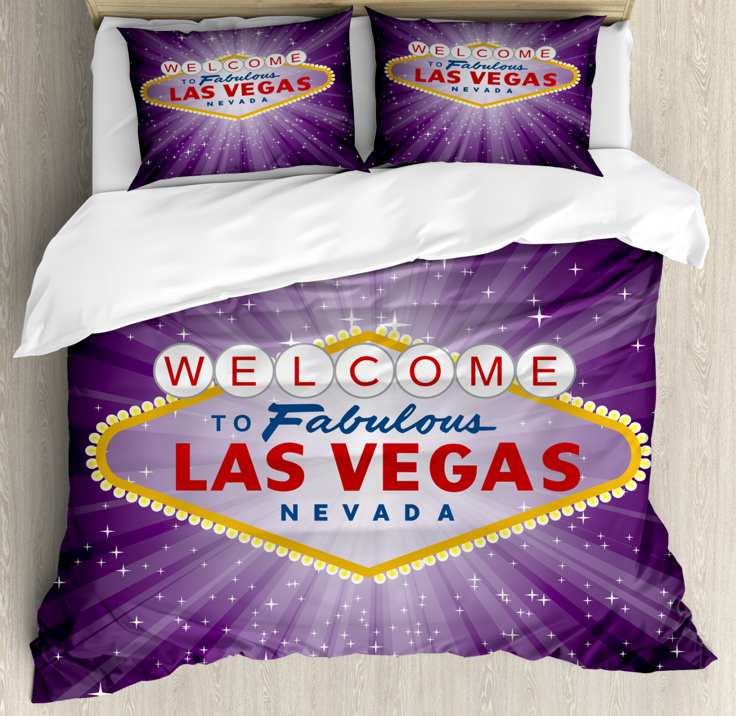 Las Vegas Duvet Cover Set King Size, to Fabulous Las Vegas Sign