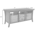 thumbnail image 5 of Crosley Meubles Wallis Banquette de Rangement d'Entrée - Acajou Vintage, 5 of 5
