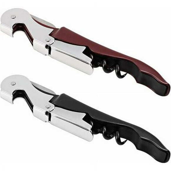 EcoNesxp Wine Bottle Opener and Tin Foil Cutter 2 Piece Kit Set Stainless Steel 3-in-1 Wine Tools