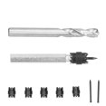 thumbnail image 4 of Juego de 9 herramientas de corte para quitar metales de doble cara con brocas de 3/8 pulgadas y cortador de soldadura por puntos, 4 of 12