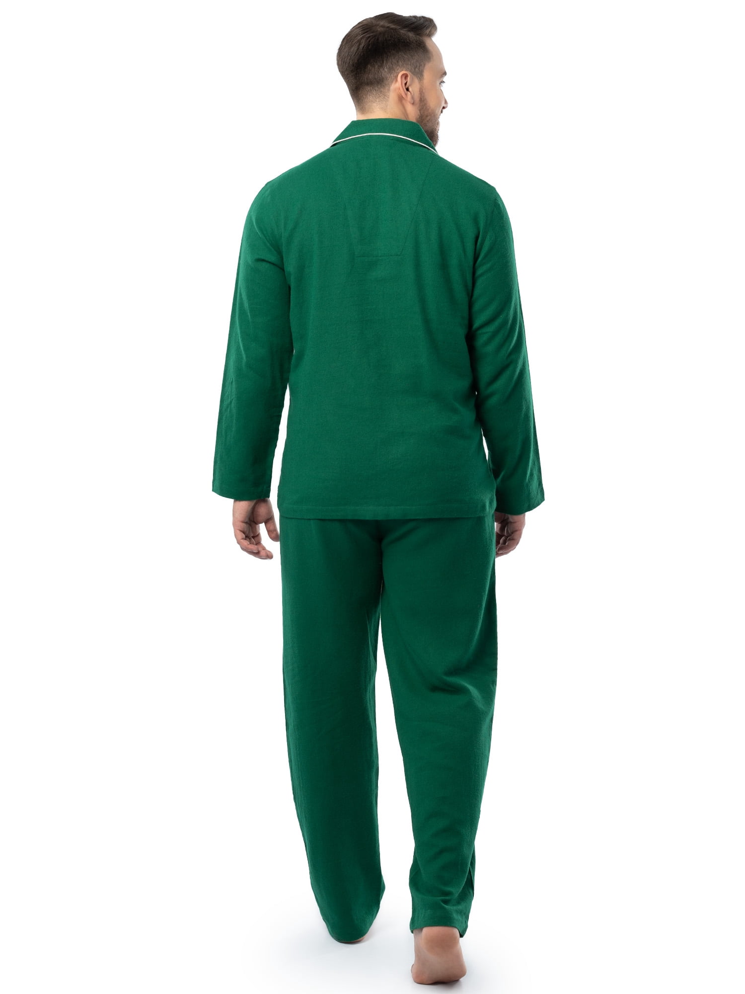 Fruit of the Loom Men's Flannel Top and Bottom Pajama Set, Sizes S-5XL