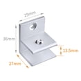 thumbnail image 6 of Joernso 2Pcs Glass Clamps Square Multi-function Stainless Steel Corrosion Resistant Anti-rust Shelves Holder for Home, 6 of 8