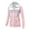 Pink, variant on SwiftWear Women's Colorblock Raglan Sleeve Zip up Hoodie Slim Fit Pullover sweatshirt with Front Pockets, Stretch Comfort Plus Size Casual Wear Jacket Pink