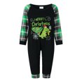 thumbnail image 2 of Meihuid Matching Family Pajamas Sets Christmas PJ's Letter Print Top and Plaid Pants Jammies Sleepwear, 2 of 9