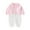02-Pink, variant on ShomPort Newborn Girls Cotton Jumpsuit Cute Long Sleeve Romper Fall Winter Thicken Toddler Pajama Sets