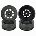 thumbnail image 1 of DE Racing DERDS4RB Speedway Short Course Wheels, 4 Piece for Traxxas Slash & Rear, 1 of 2