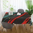 thumbnail image 3 of Yayeee Tablecloths 60" x 90" Rectangle Wrinkle Resistant Party Table Cover, Green Stars Abstract, 3 of 8