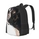 thumbnail image 1 of Balery Black And White Boston Terrier Mochila para hombre y mujer - Tela Oxford 600D resistente - Gran capacidad, resistente al agua, ideal para la escuela, viajes y senderismo, 1 of 6