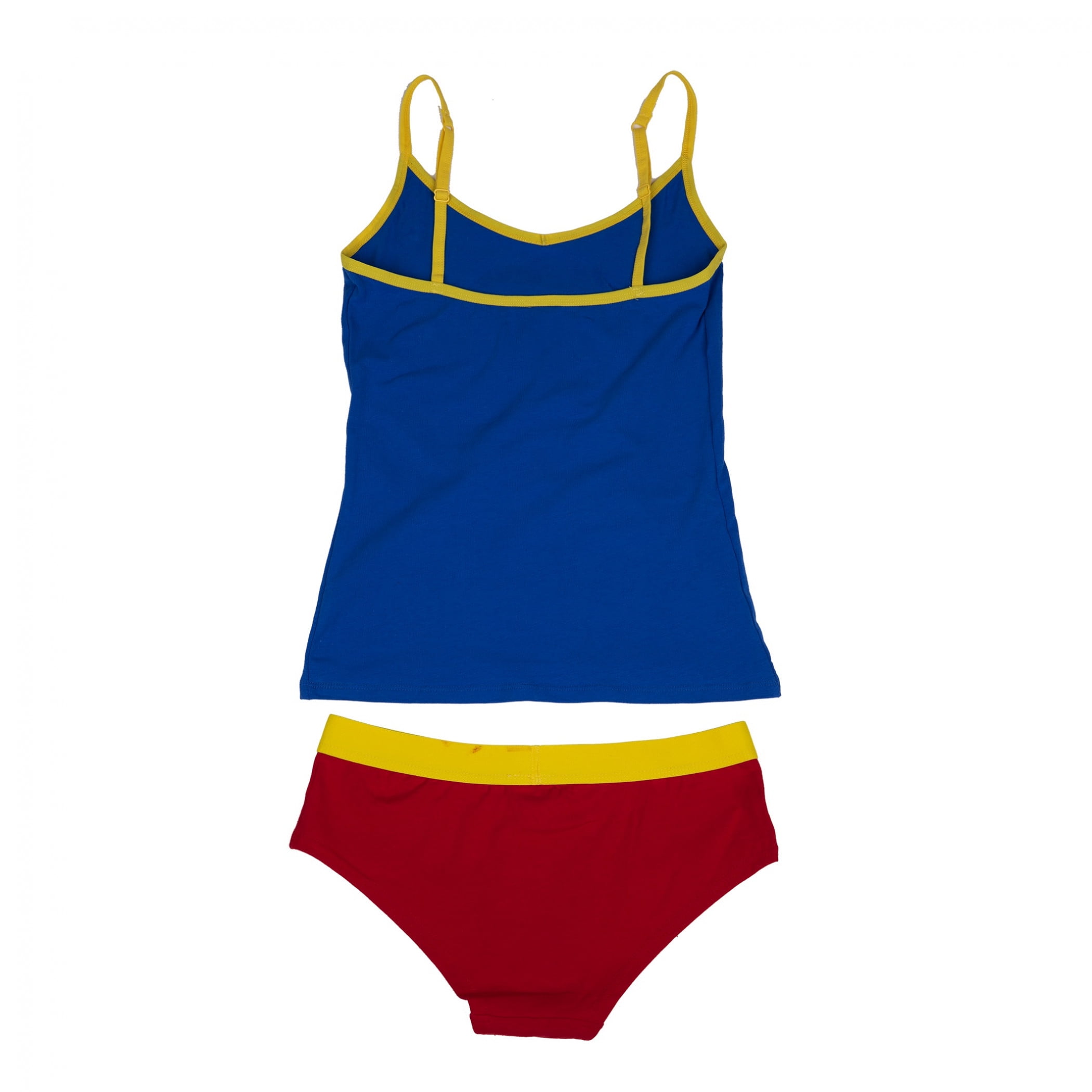  Underboss Productions Superman Cami & Panty Lingerie Set Blue  (Large): Clothing, Shoes & Jewelry