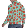 thumbnail image 6 of Salouo Hand Drawn Strawberry Pattern Men's Fall Hoodie Sweatshirt,Sport Hoodie with Pockets for Men Pullover Casual Hooded Sweatshirt-3X-Large, 6 of 7