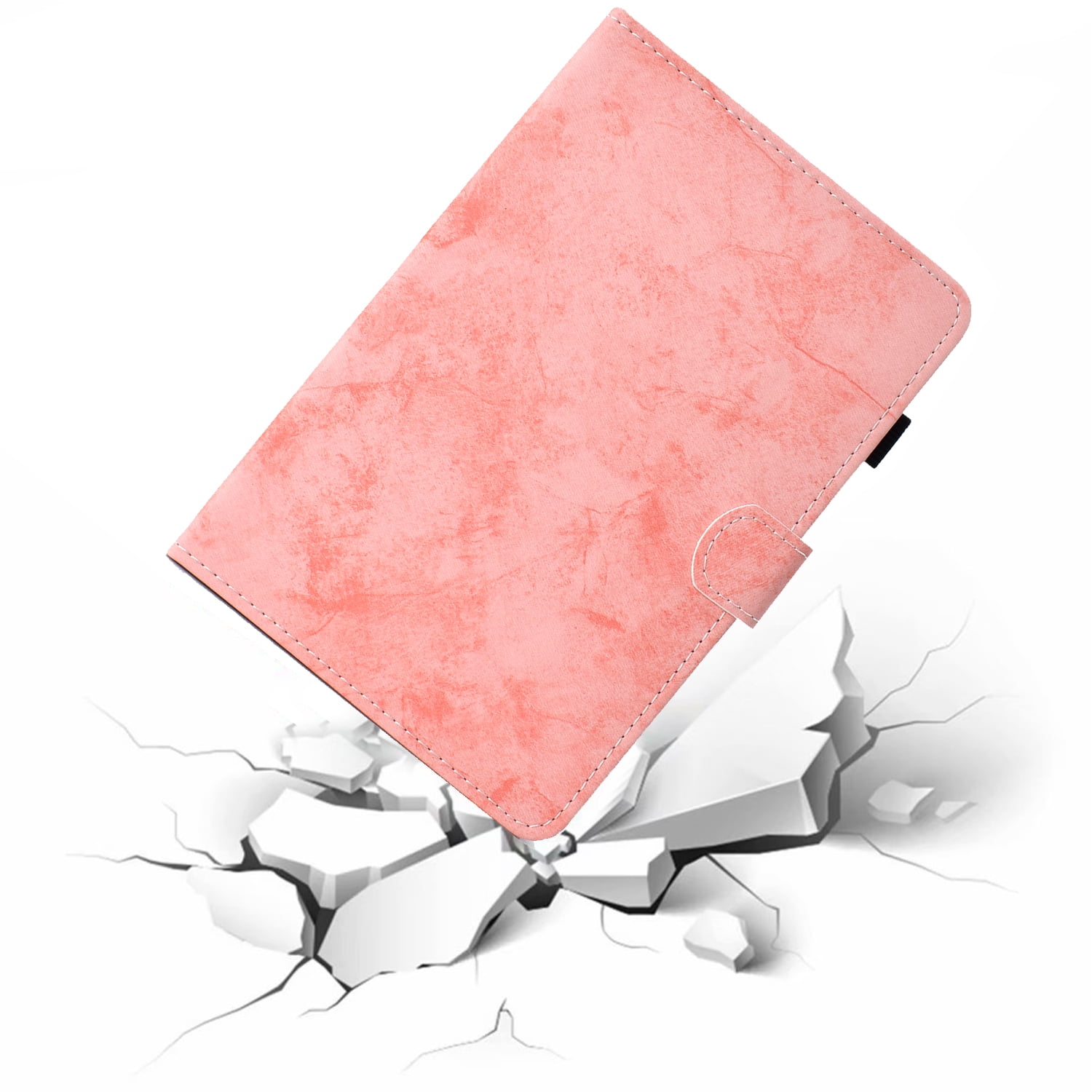 Dteck for New iPad 10th Generation Case 10.9 Inch 2022, Premium Leather Business Folio Stand Cover with Built-in Apple Pencil Holder - Auto Wake/Sleep and Multiple Viewing Angles, Pink