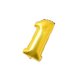 thumbnail image 1 of Toystoory 16 pulgadas Tamaño grande Oro Plata Rosa Oro Número Globo Cumpleaños Decoraciones para fiestas de bodas Globos de aluminio Niño Niño Juguete Kits de decoración para fiestas Oro uno Toystoory HA002665-01, 1 of 1