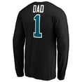 thumbnail image 3 of Men's Black San Jose Sharks #1 Dad Long Sleeve T-Shirt, 3 of 3