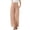 Khaki, variant on Posijego Teens Girls Wide Leg Pants Drawstring High Waisted Cotton Linen Pants Summer Beach Vacation Palazzo Pants with Pockets