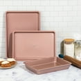 thumbnail image 5 of Thyme & Table Non-Stick Aluminized Steel Baking 3-Piece Set, Rose Gold, 5 of 7