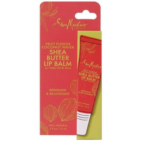 Shea Moisture Fruit Fusion Coconut Water Butter Lip Balm 0.5 oz (Pack of 2)