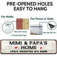 thumbnail image 3 of Rustic Tin Sign - Mimi and Papa's House Sign, Where Memories are Made, Distressed Style, Gift for Grandparents, Indoor Outdoor 4" x 16" Sign, 3 of 5
