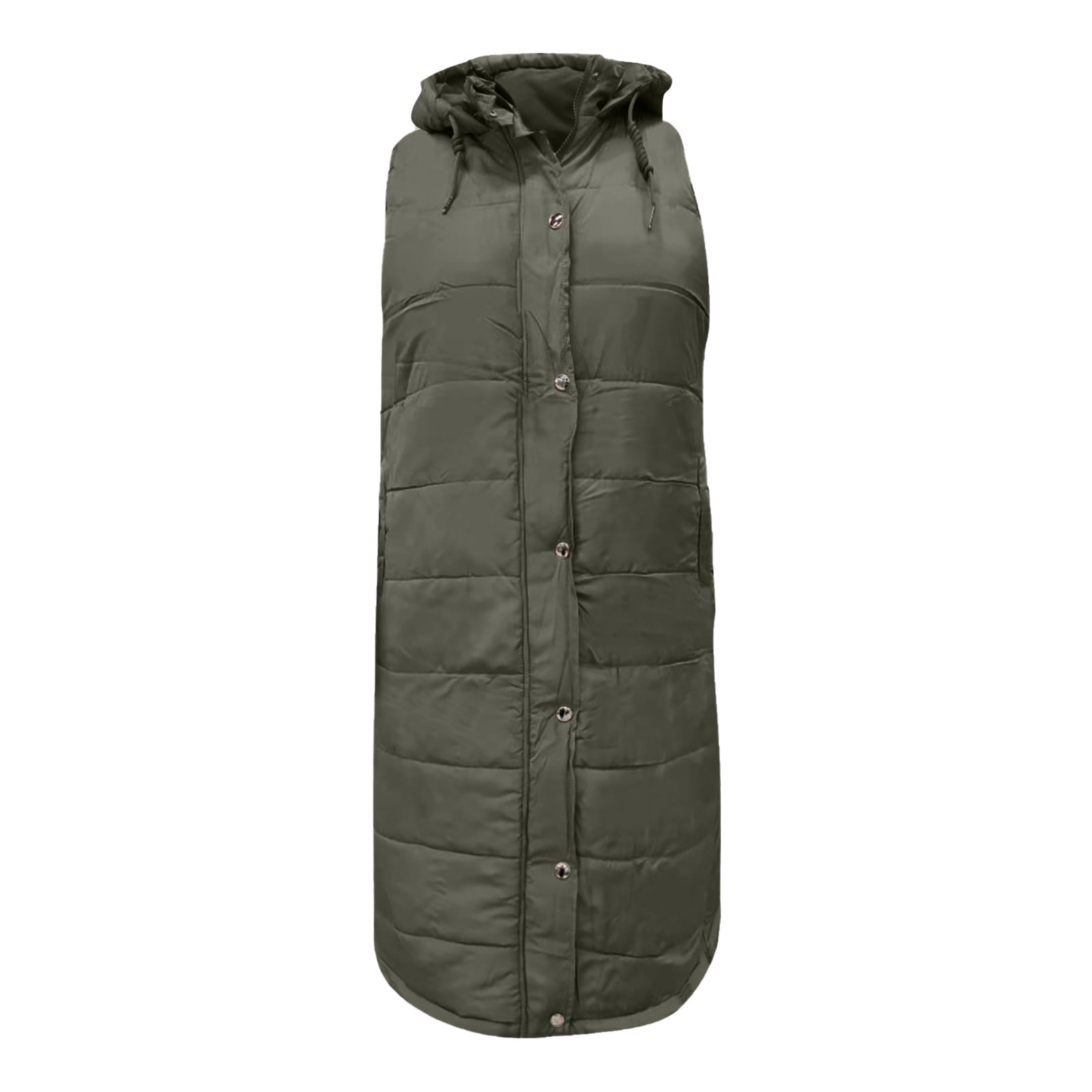 lcziwo Long Down Vest for Women 2024 Sleeveless Hooded Puffer Jacket Plus Size Winter Button Zipper Quilted Waistcoat Army Green L - Walmart.com lcziwo Long Down Vest for Women 2024 Sleeveless Hooded Puffer Jacket Plus Size Winter Button Zipper Quilted Waistcoat Army Green L - Walmart.com