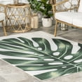 thumbnail image 6 of nuLOOM Taka Palm Indoor/Outdoor Machine Washable Area Rug, 5' x 8', Taka Green, 6 of 6