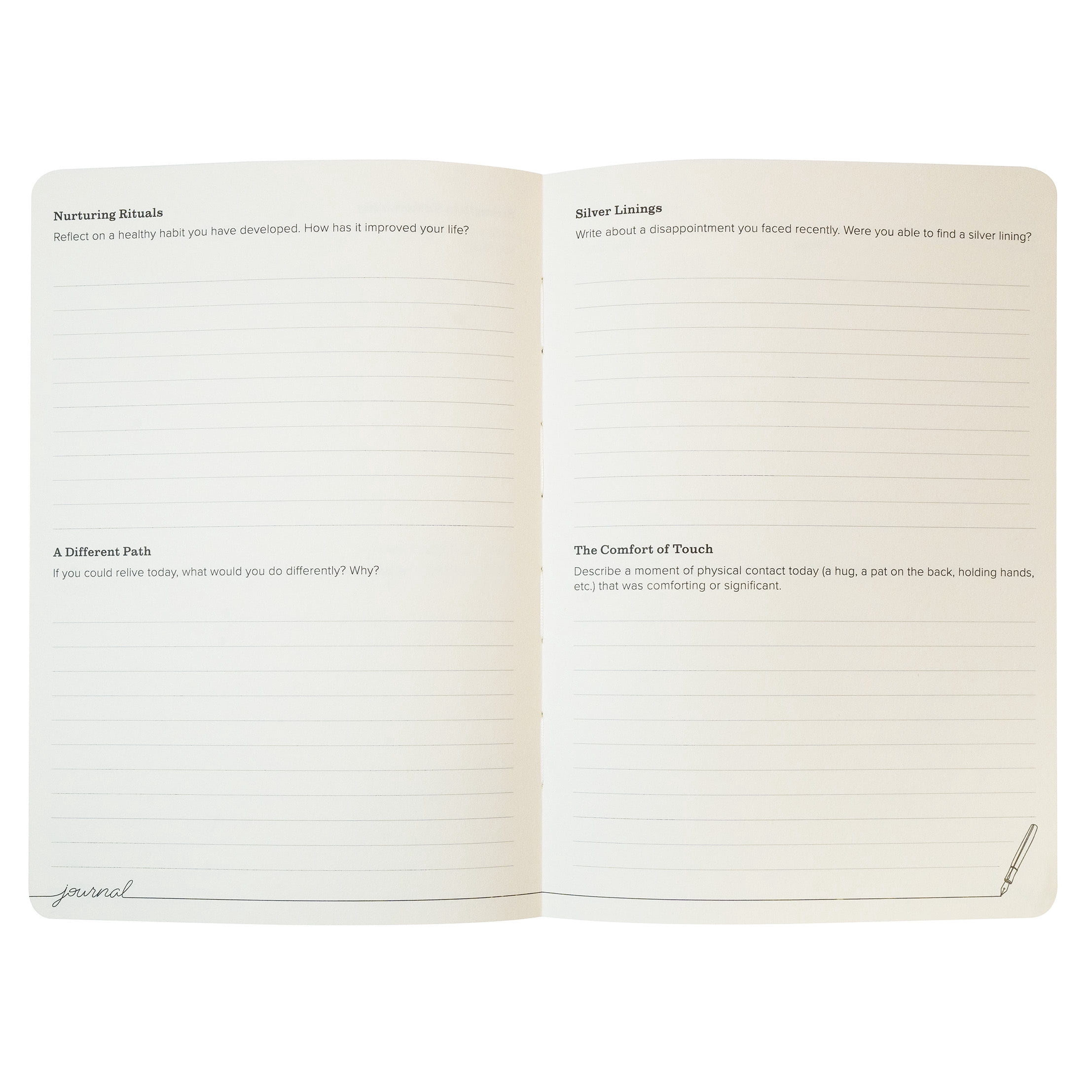 Piccadilly 5 Minute Daily Journal for Adults with 152 Pages and Flexi Cardstock Cover