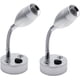 thumbnail image 1 of Luz de lectura LED de 3 V con interruptor para caravana, furgoneta, barco, autocaravana, luz cálida (paquete de 2), 1 of 5