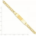 thumbnail image 4 of 14K Yellow Gold Semi-Solid Curb Link 5.9mm Id Bracelet (7 X 9) Made In United States dcid111-7, 4 of 5
