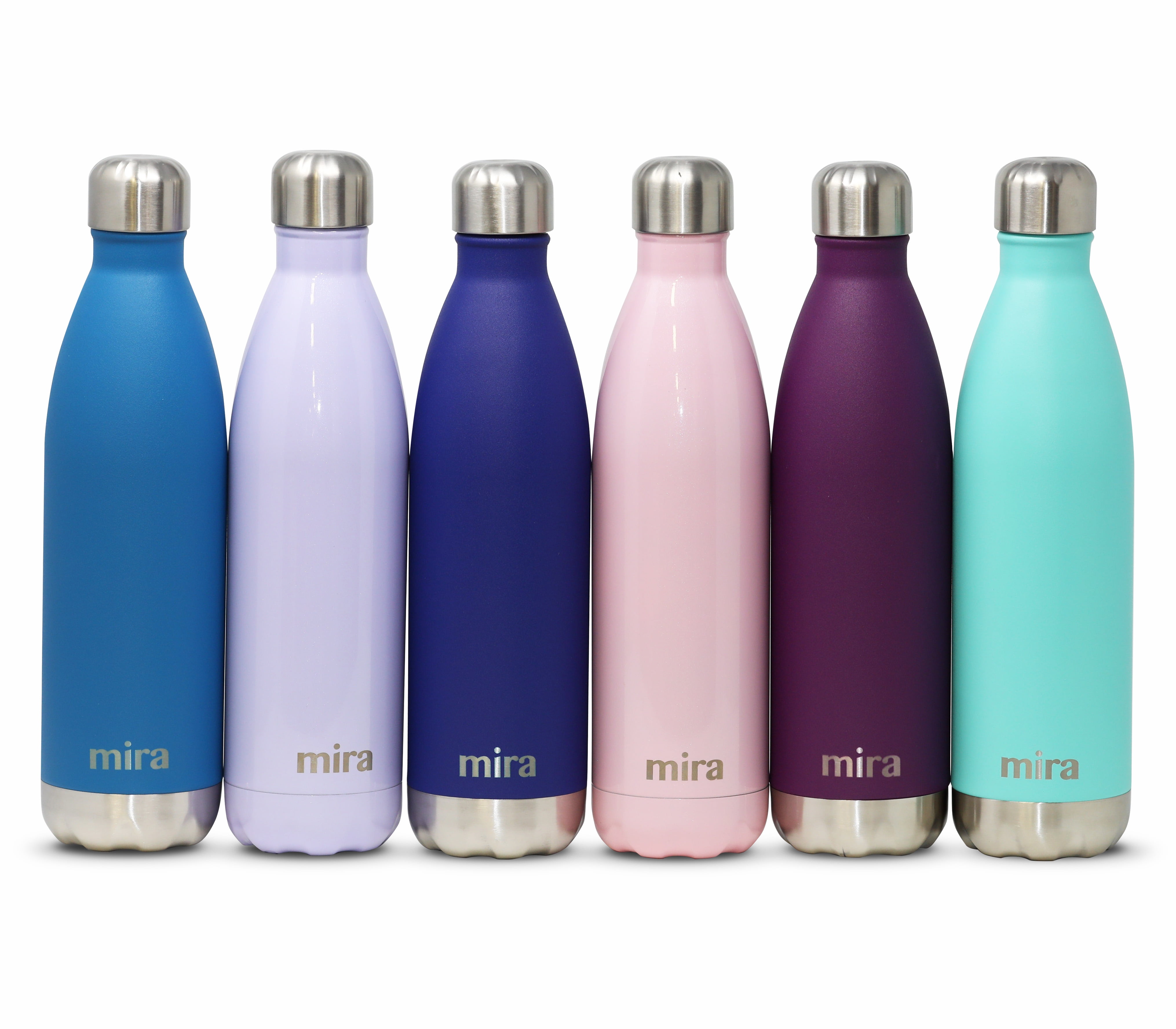 MIRA Stainless Steel Vacuum Insulated Water Bottle, Leak-proof Double  Walled Cola Shape Bottle