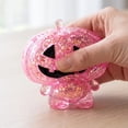 thumbnail image 4 of Glitter Pumpkin Squishy Toy, Slow Rebound Squeeze Stress Relief Fidget, Cute Halloween Party Favor Gift for Kids Adults (Saffron), 4 of 7