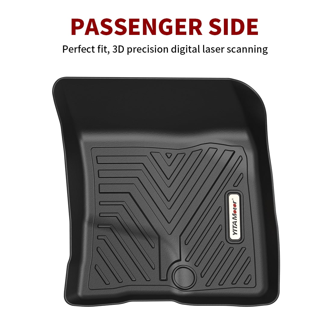 RVNI Floor Mats for 2021-2023 Ford Bronco Sport Black Rubber All Weather Protection