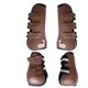thumbnail image 1 of Botas de tendón de caballo Macarena PU Shell Tendón Fetlock Protection para Protección de Competencia Marrón L, 1 of 8