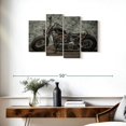 thumbnail image 3 of Elephant Stock Harley Davidson Chopper Wall Art - Horizontal Multi Panel Canvas - Living Room Wall Decor - Transportation Multi Panel - Brown And Gray Decor - 36" x 22", 3 of 8