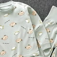 thumbnail image 3 of eczipvz Boys Pajamas Toddler Boys Long Sleeve Cotton Kids Sleepwear Sets 1-2 Years, 3 of 3