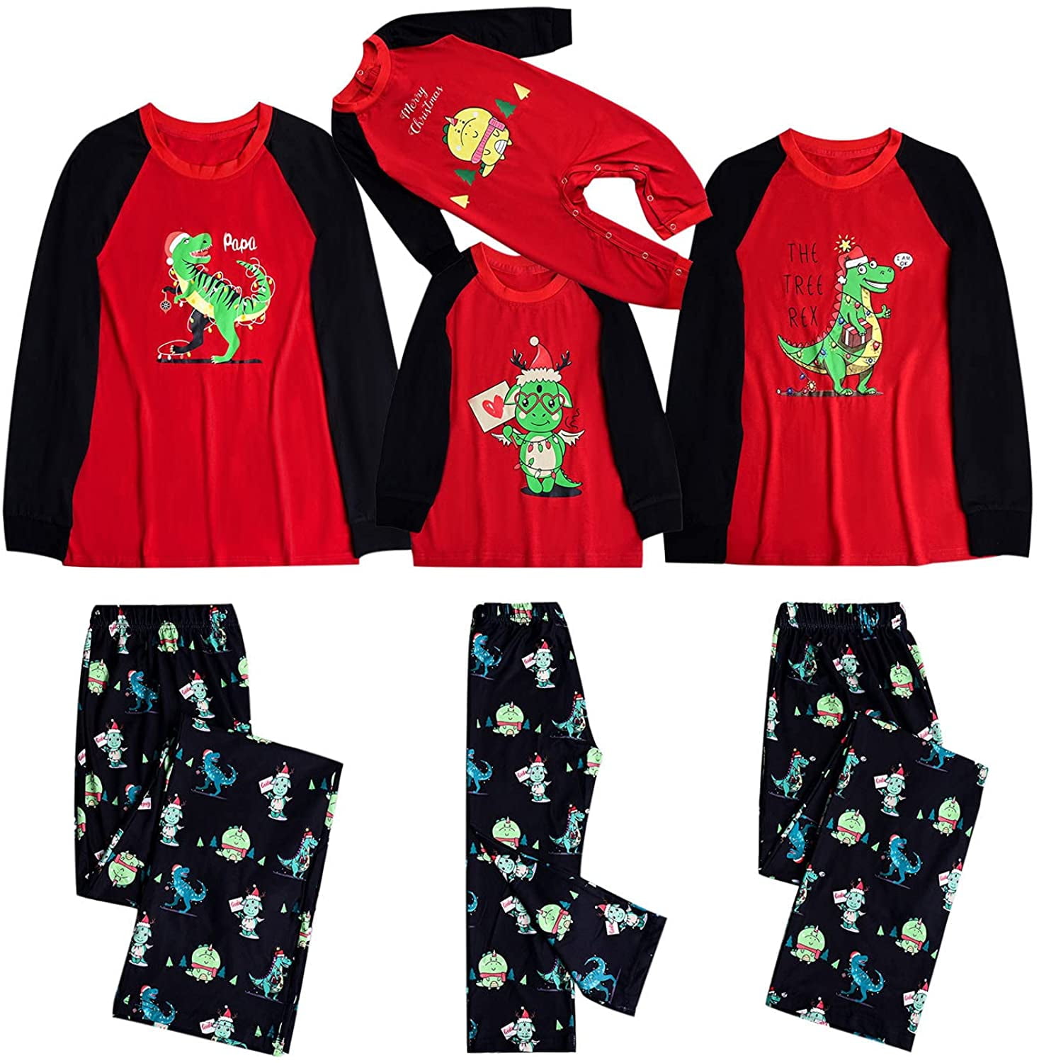 dinosaur xmas pajamas