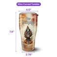 thumbnail image 5 of Happy Thanksgiving Dalmatian Turkey Costume Pumpkins Autumn Leaves 30oz Stainless Steel Tumbler Insulated Cup with Lid Dog Lover - 13014, 5 of 5