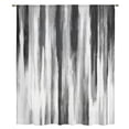 thumbnail image 2 of Black Gray White Sheer Curtains 45 Inch Length, Light Filtering Voile Curtain Panel, Vintage Rustic Abstract Ombre Aesthetic Rod Pocket Drapes Window Treatments for Living Room Bedroom 52"x45", 2 of 9