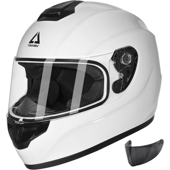 Motorcycle Helmets Full Face Motorcycle Helmet for Men & Women with Tinted and Clear Visor Meet Dot Approved