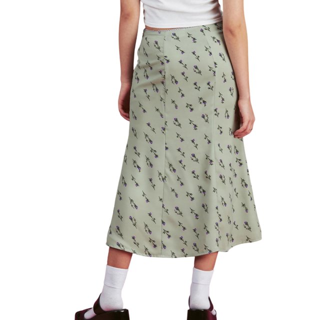 TRKIYQC Faldas midi de línea A para mujer Faldas largas bohemias de cintura alta con estampado floral Slim Fit TRKIYQC moderno