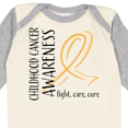 thumbnail image 4 of Inktastic Childhood Cancer Awareness- Fight, Care, Cure Boys or Girls Long Sleeve Baby Bodysuit, 4 of 5