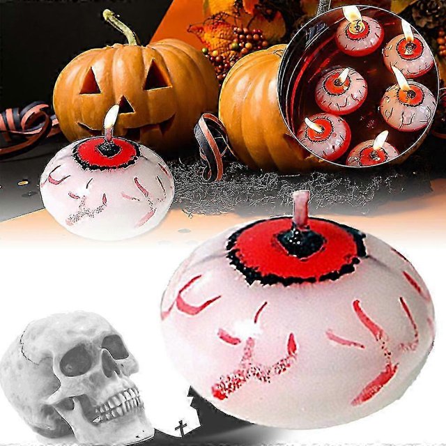Floating Eyeball Candles: 10-15pcs for Halloween & Holiday Table Decoration, Home Party Essentials