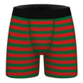 thumbnail image 4 of Print Underwear Holiday Themed Briefs Soft Comfortable Breathable Fabric All Day Support Stretch Fit Multipack Underwear For Festive Seasonal Design Men Brief Mens Briefs Small Men Red L, 4 of 5
