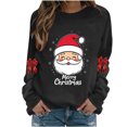 thumbnail image 6 of Christmas Sweatshirts for Womens Long Sleeve Crew Neck Christmas Print Sweatshirt Holiday Long Sleeve Pullover Tops, 6 of 6